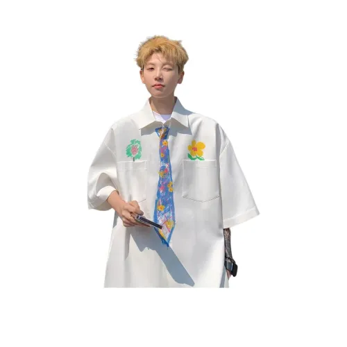 GEOGRE ALEX Белая Унисекс Рубашка