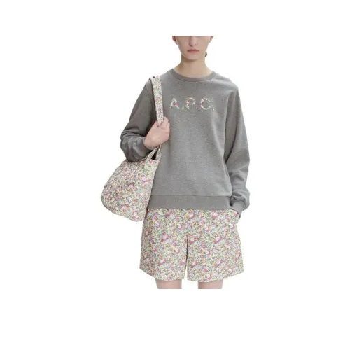 A.P.C Светло-серый Женские Свитшоты