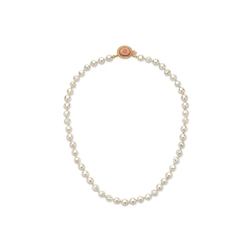 GUCCI Interlocking Металлические Ожерелья Женские Белые