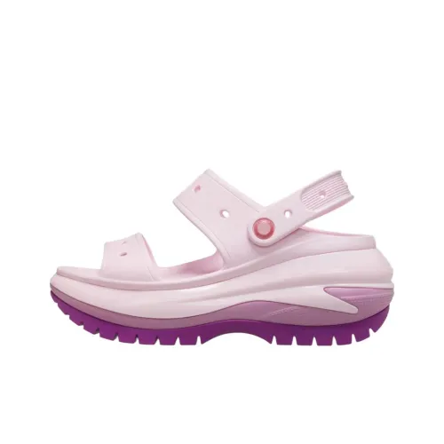 Crocs Mega Crush Clog One Ремень Сандалии 6,4CM Унисекс Розовый