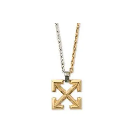 Off Белый Brass Necklaces Мужской