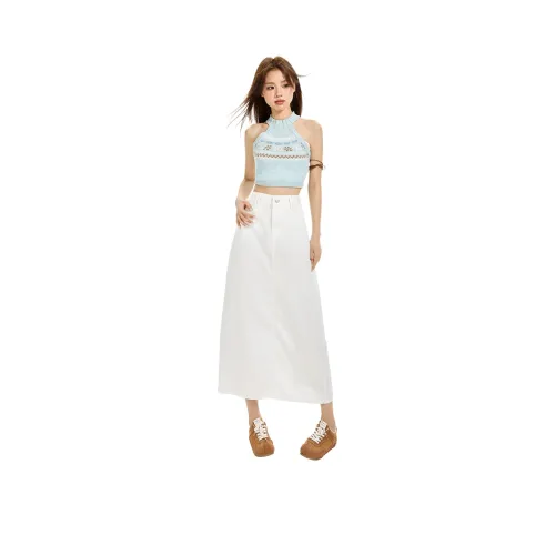 YINLEI Деним Длинная Юбка Женская