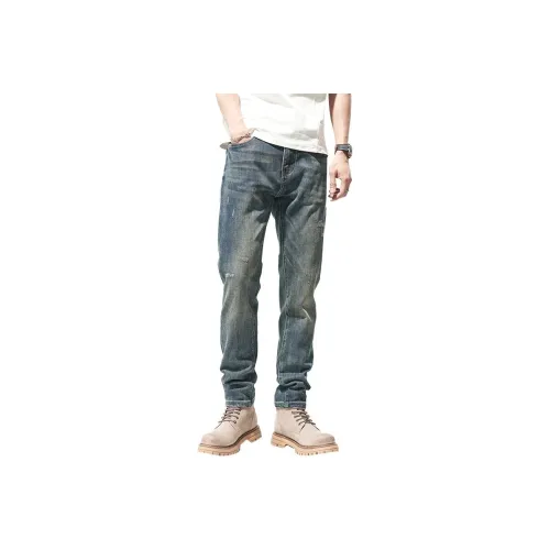 PANDA ADEVIL Синий Мужские Джинсы