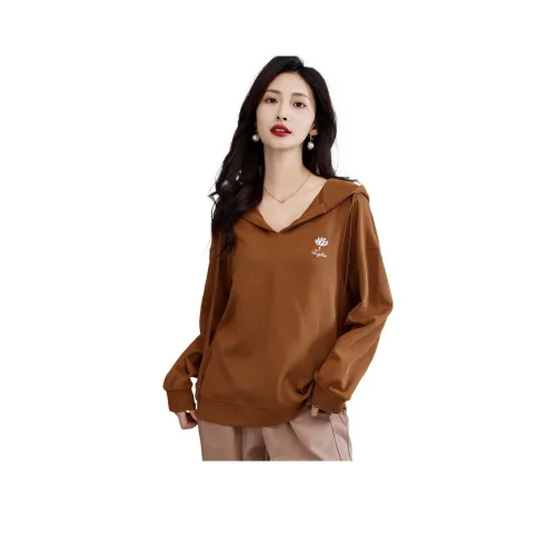 Love Elaine Свитшот Женские Кофе