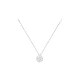 Кулон в форме сердца с четырехлистным клевером