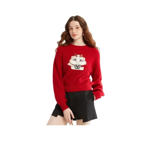 Caroline Красный Женские Свитеры