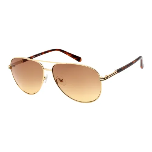 GUESS Металл Aviator Солнцезащитные очки Мужские Золотые