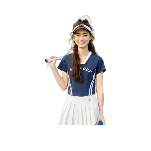 ZIHAN Темно-синие Женские Футболки