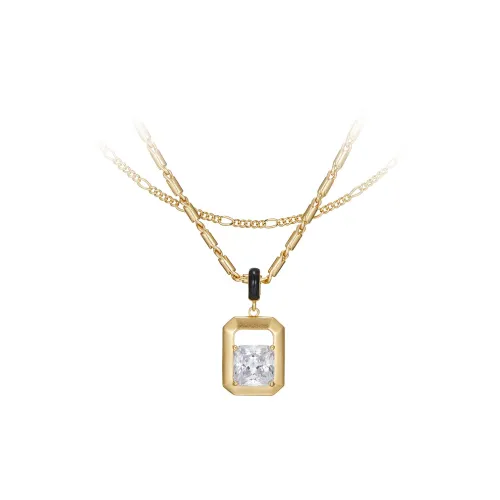 Fellala Синтетические Полудрагоценные Камни Ожерелья Женские Черные Серые