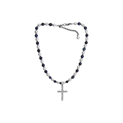 LUXTA Камень Тигровый глаз Жемчужная раковина Ожерелье Мужское