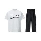 Белый, серый, топсайс, топ + черные штаны