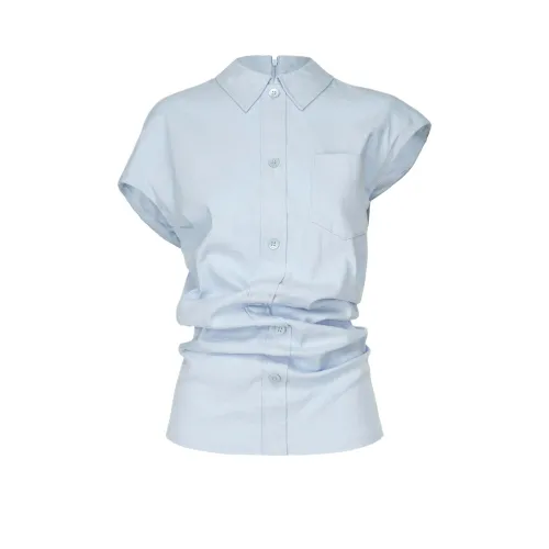 ISSEY MIYAKE Синие Женские Рубашки