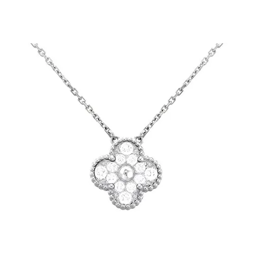 Van Cleef Arpels 18К Белое золото Ожерелье Женское Белое золото