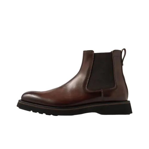 BERLUTI ALESSIO Venezia Короткий Челси Мужской Коричневый