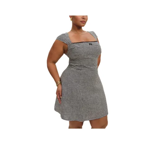 REFORMATION Loula Linen Dress ES Short-Sleeved Dress Women's