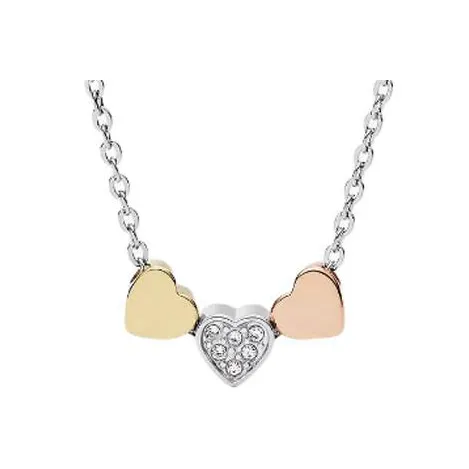 FOSSIL Нержавеющая сталь Ожерелье Женское Серебро