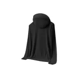 [UPF100+] Черный (M45 Чернильно-серый Смайлик Низ Левая сторона B Логотип)