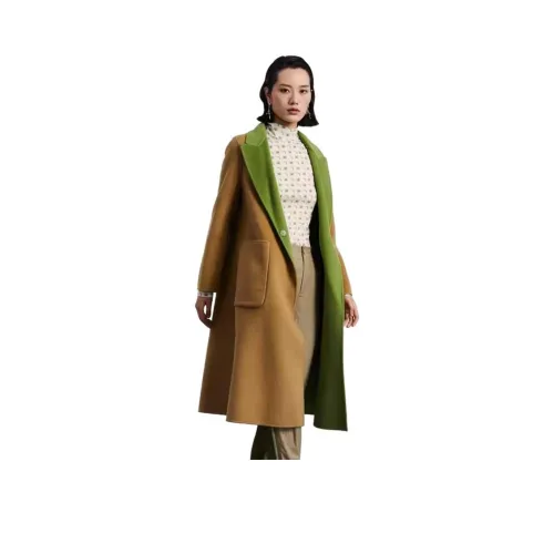 MIIDII Перидоты Зеленое Женское Пальто