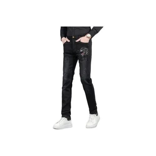 PRPK Черные Унисекс Джинсы