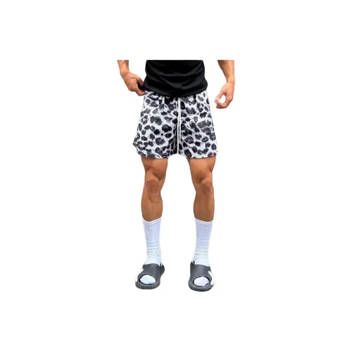 DANJUE Черно-белая панда Цветочный Унисекс Повседневные шорты