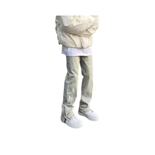 THE AIER Желтые Грязные Мужские Джинсы