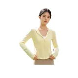 Светло-желтый ледяной шелк, улучшенный, облегающий крой, универсальный размер