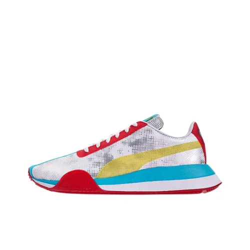 PUMA Износостойкий низкий топ повседневная обувь мужская белая