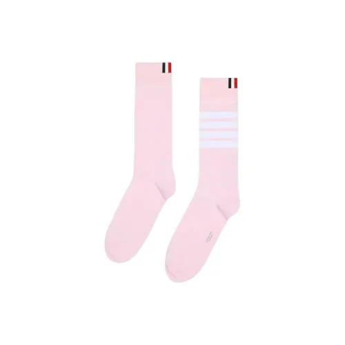THOM BROWNE Розовые унисекс носки MID до икры