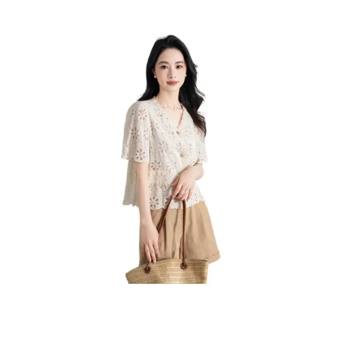 XIAFANNI Бежевые Женские Рубашки