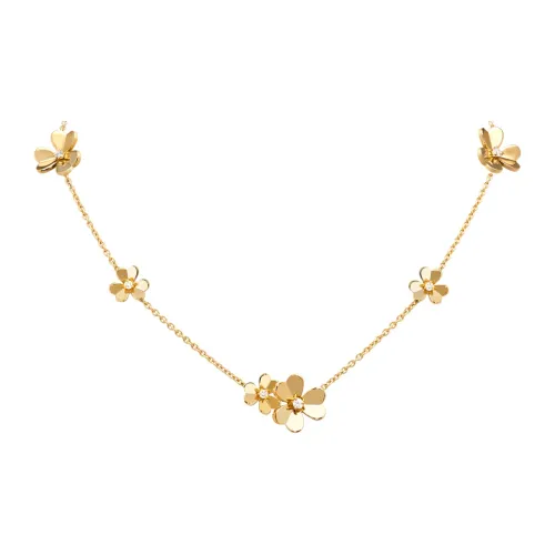 Van Cleef & Arpels Frivole Series Ожерелья Золотые Женские