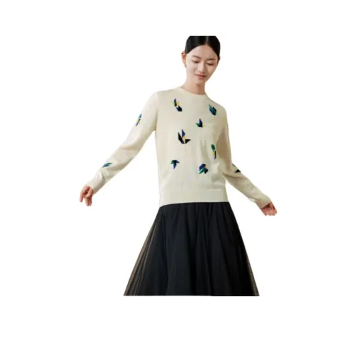 MIHUANG Белый Женские Кашемировые Свитеры