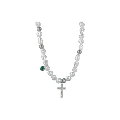 AHK Титановая сталь Жемчужные ожерелья Унисекс