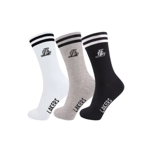 NBA Lakers Warriors Баскетбольные носки Мужские упаковка из 3 пар