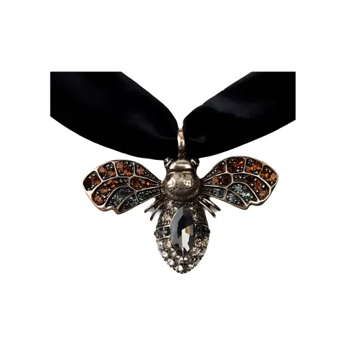 ZARA Бархат Металл Полиэстер Цинк Стекло Ожерелья Женские Золотой