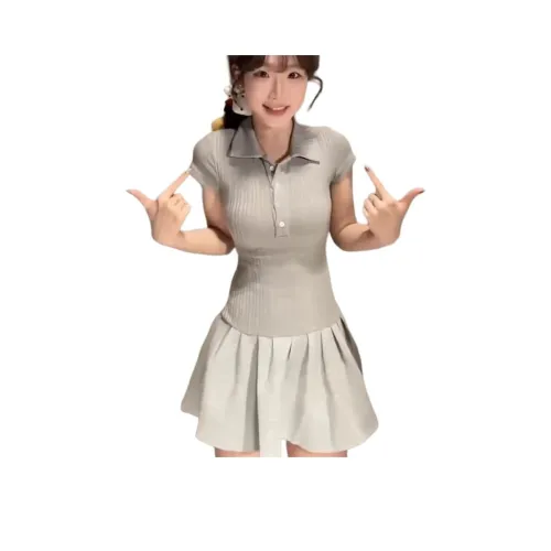 MUCCHIC Короткий рукав Платье Женское