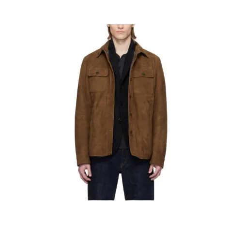 Ralph Lauren Purple Label Каштановый Коричневый Мужской Пуховик