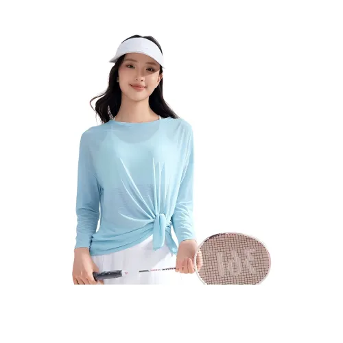 361° Yoga T-Shirt Женская Перистый Синий