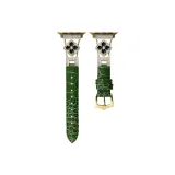 Зелёный с золотистым оттенком, застёжка