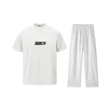 Белый Фотиния Серый Топ + Белый Фотиния Серый Штаны