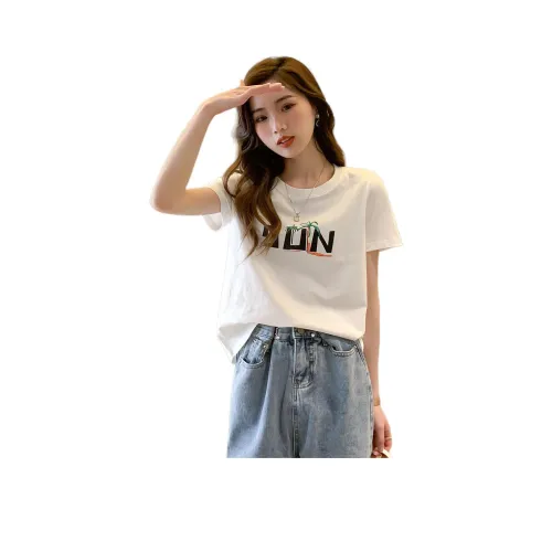 JEANSWEST T-рубашка стандартная летняя женская белая