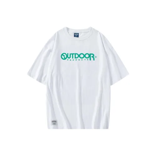 OUTDOOR PRODUCTS Классическая белая мужская футболка