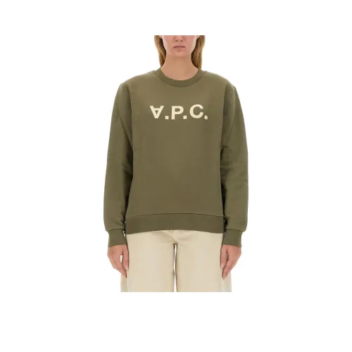 A.P.C Оливковый Женские Свитшоты