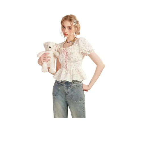 UNIFREE Розовые Женские Шифоновые Рубашки