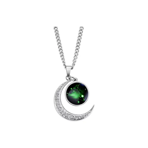 Kelanxi Титановые стальные ожерелья унисекс серебряные