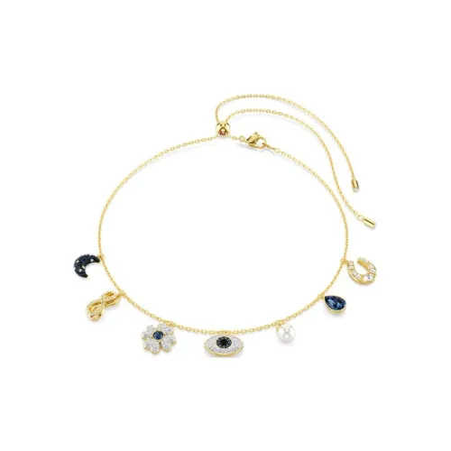 Swarovski Искусственный кристалл Ожерелья Женские Золото