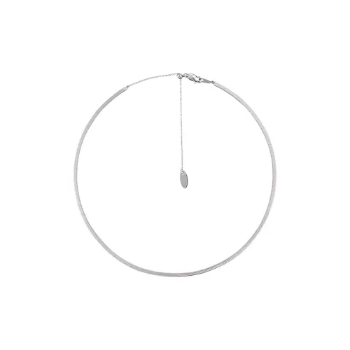 ANNAYA Титановые стальные ожерелья унисекс серебряные