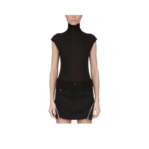 RICK OWENS Черные Женские Т-рубашки