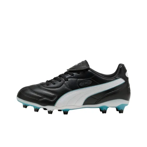 PUMA King Liga Аbrasion Resistant Дышащие Футбольные бутсы Женские Черный Белый