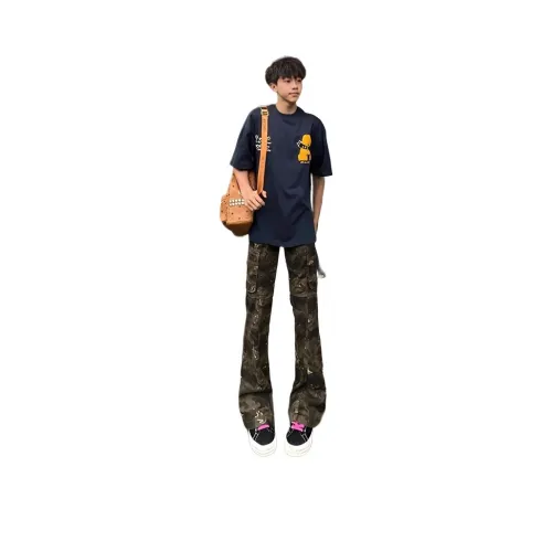 CARE NOTE Deep Камуфляж Унисекс Джинсы