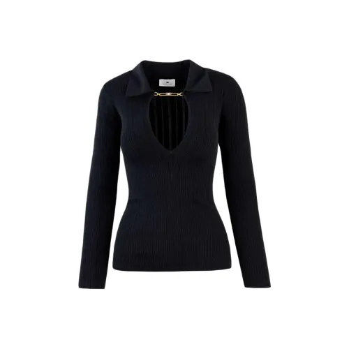 Elisabetta Franchi Черный Женский Трикотаж